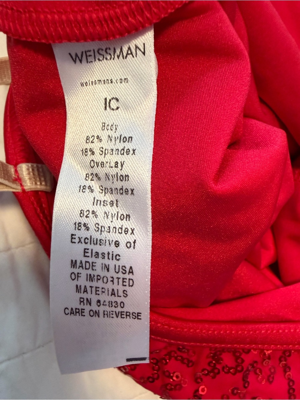 Weissman Red Sequin Halter Costume I’m a Lady 11077 - Picture 6 of 7
